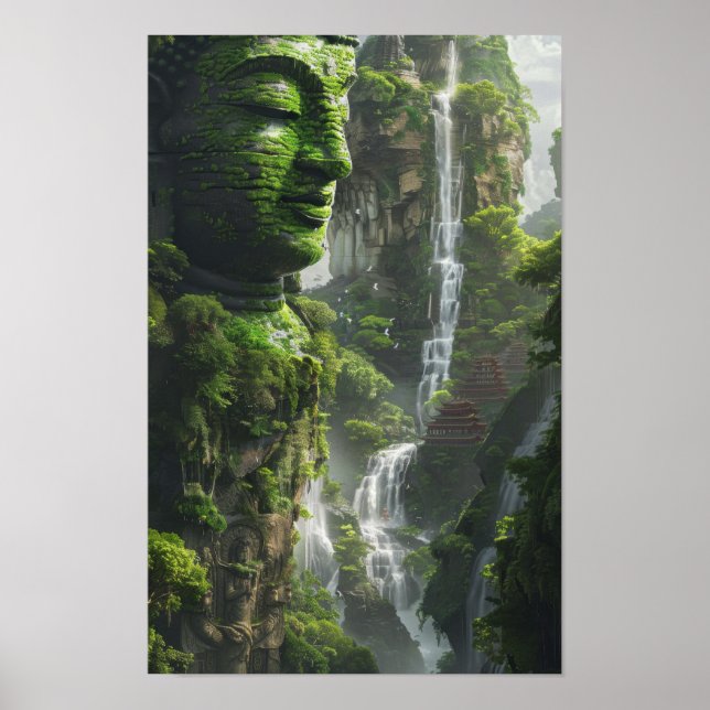 Poster de la scène de la Cascade de Majestic Natur (Devant)