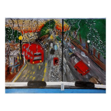 Poster de la scène de l'art acrylique à Londres