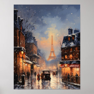 Poster de la scène d'hiver de Paris Street