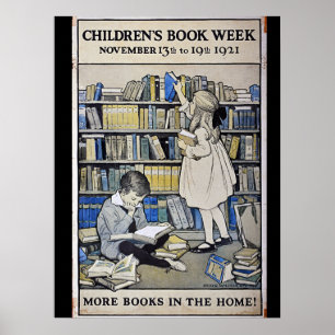 Poster de la Semaine du livre pour enfants 1921