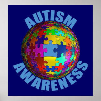 Poster de la Sensibilisation sur l'autisme mondial