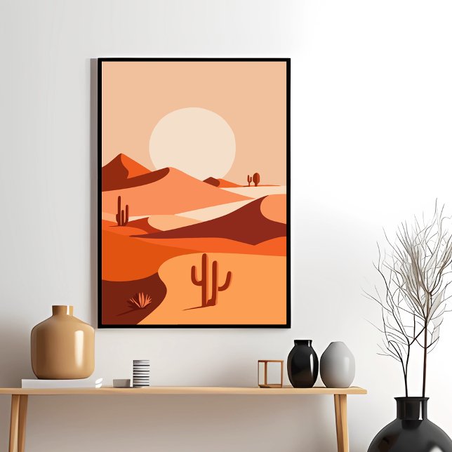 Poster de la serenity Cactus Sunset Vibes du déser (Créateur téléchargé)
