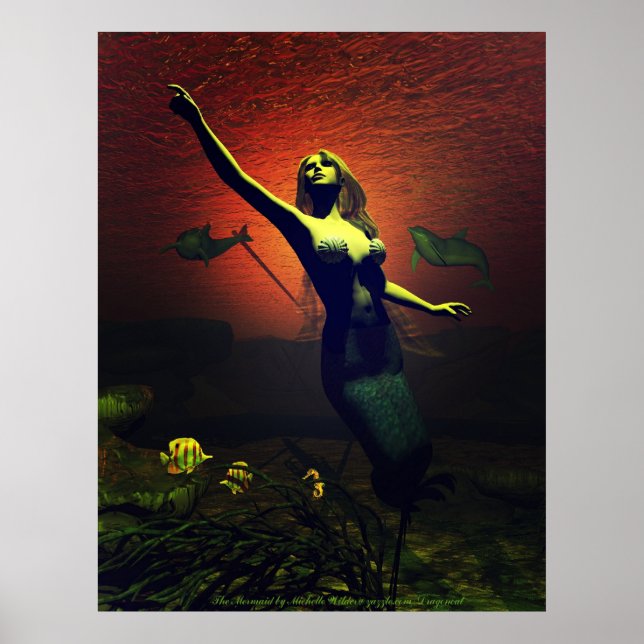 Poster De La Sirène De Michelle Wilder (Devant)