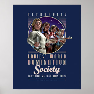 Poster de la Société mondiale de Domination pour f