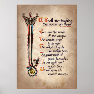 Poster de la soirée sorcière cool
