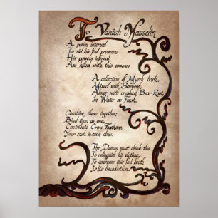 Poster de la soirée sorcière cool