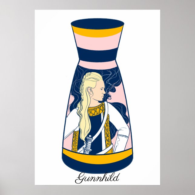 Poster de la sorcière Viking Gunnhild (Devant)