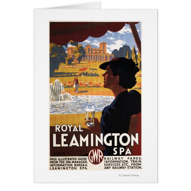 Poster de la Spa royale, Femme Poster du rail d'ea (Devant)