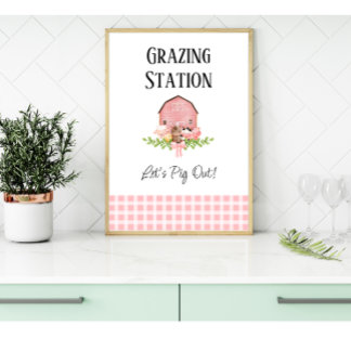 Poster de la station alimentaire d'anniversaire de