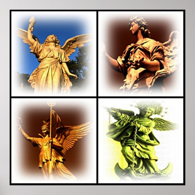 Poster de la statue d'Ange (Devant)