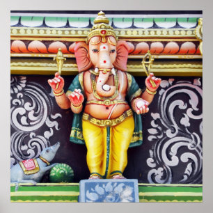Poster de la statue de Dieu Ganesha