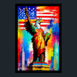 Poster de la statue de l'aigle Liberty Pop Art<br><div class="desc">Poster de la statue de l'aigle Liberty Pop Art</div>
