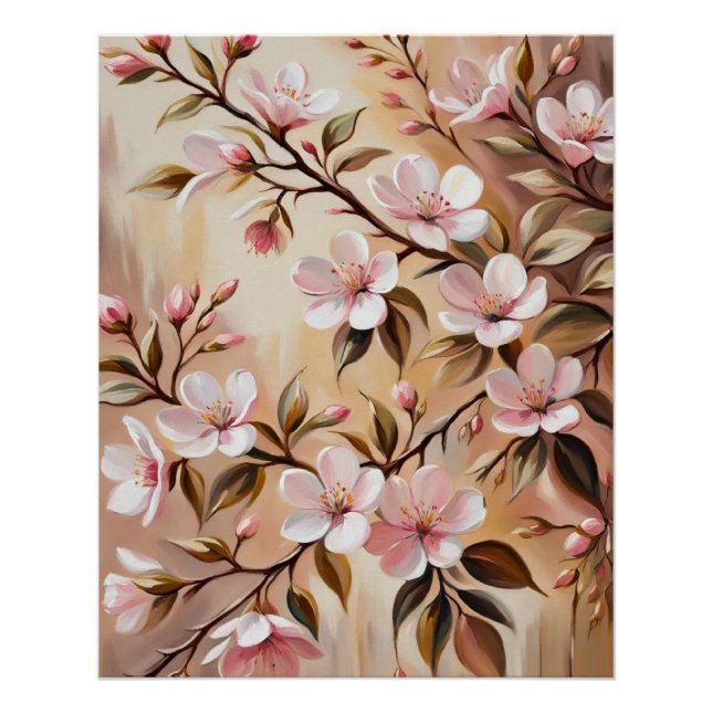 Poster de la succursale en floraison (Devant)