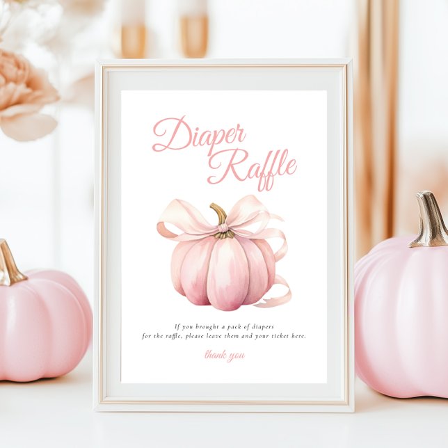 Poster de la table des enseignes citrouille Pink B (Créateur téléchargé)