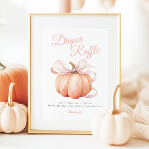 Poster de la table des enseignes citrouille Pink B