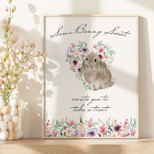 Poster de la table Little Bunny Baby shower Favori