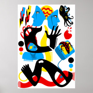 Poster de la télévision bleue