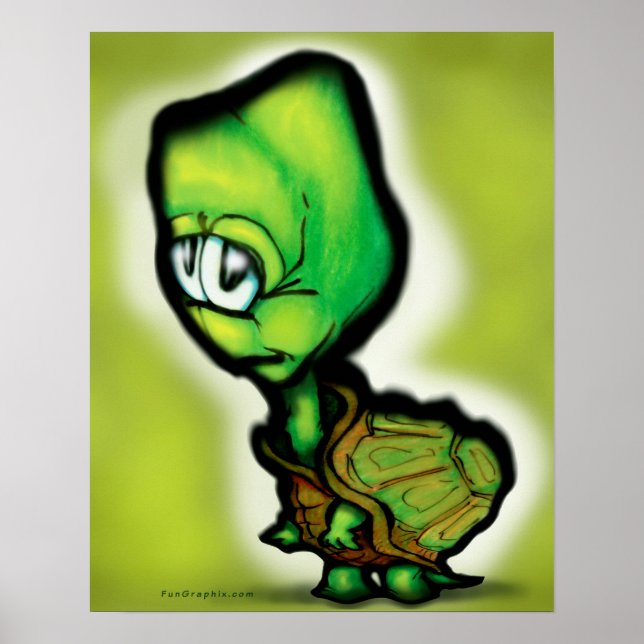 Poster de la tortue des bébés (Devant)