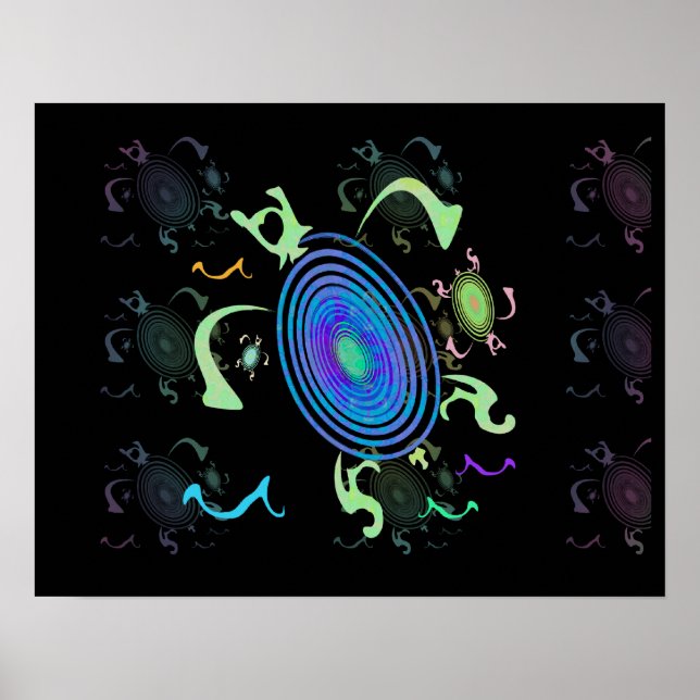 Poster de la tortue marine (Devant)