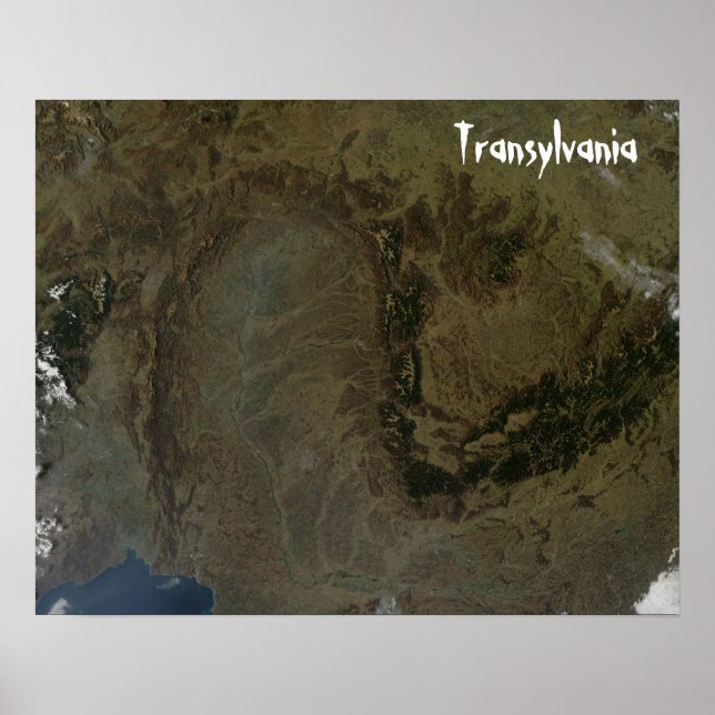 Poster de la Transylvanie, Monts Carpates (Devant)