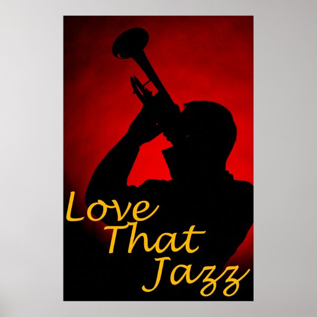 Poster de la trompette "Aimez ce jazz" (Devant)