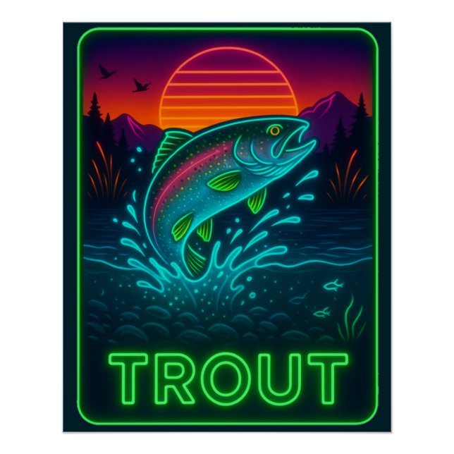 Poster de la truite néon (Devant)