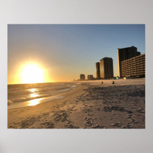 Poster de la vague de plage