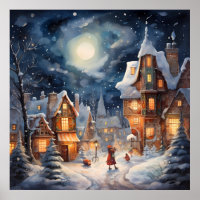 Poster de la veille de Noël magique