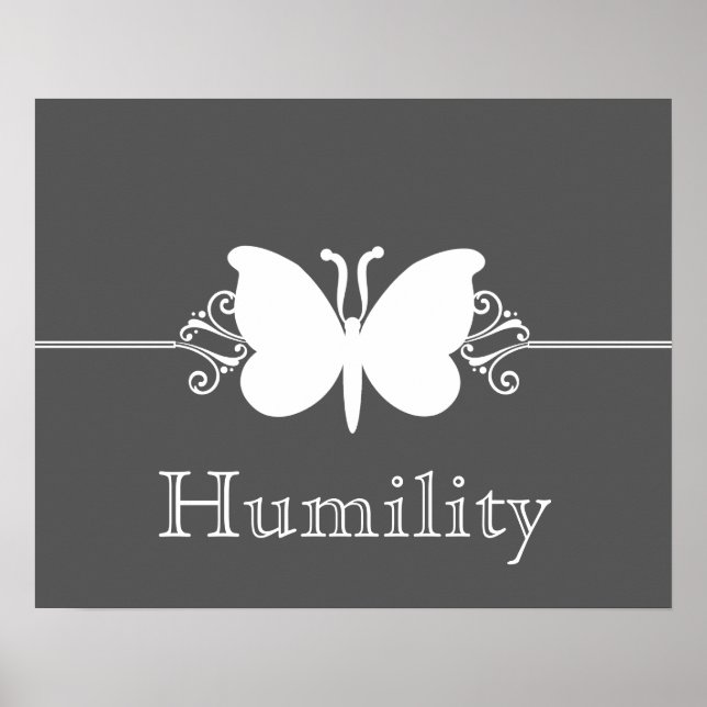 Poster de la vertu du papillon de charbon (Devant)