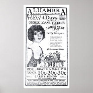 poster de la vidéo vintage Betty Compson 1922