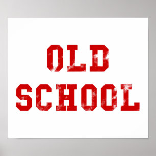 Poster de la Vieille École   Cadeaux Oldskool
