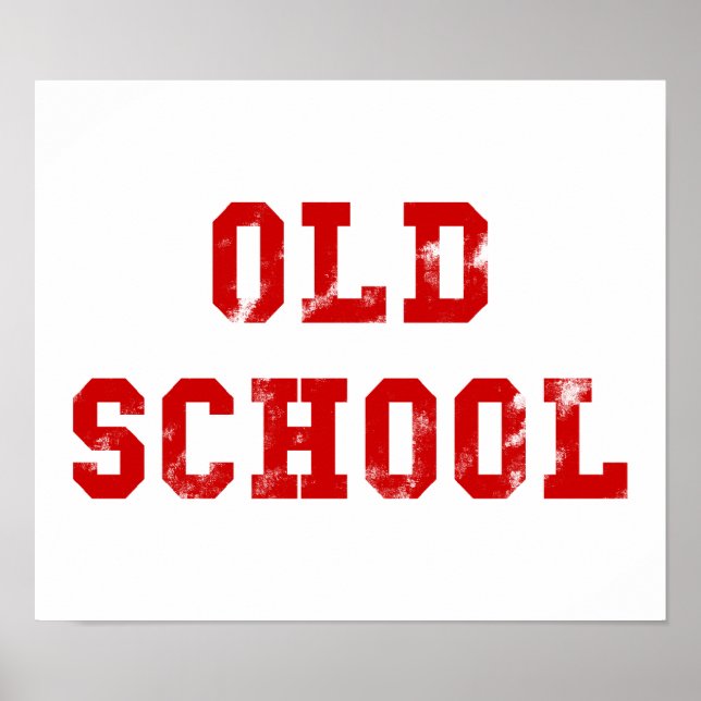 Poster de la Vieille École | Cadeaux Oldskool (Devant)