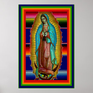 Poster de la Vierge Marie de Guadalupe Zarape