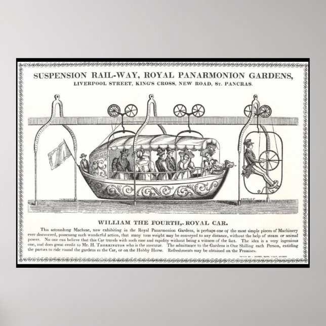 Poster de la voie ferrée de suspension victorienne (Devant)