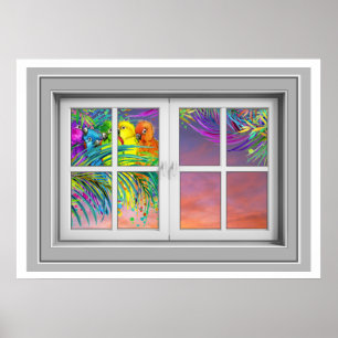 Poster de la vue de fenêtre