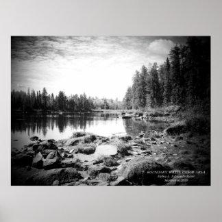 Poster de la zone de canot de la limite de l'eau