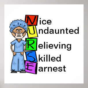 Poster de l'acronyme de l'INFIRMIÈRE chirurgicale