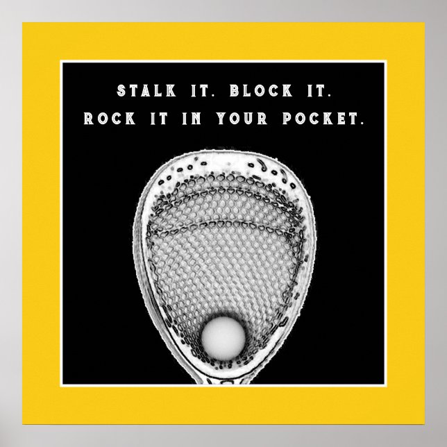 Poster de Lacrosse Goalie (Devant)