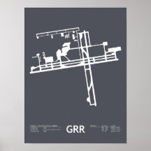 Poster de l'aéroport de Grand Rapids (GRR) : Geral