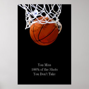 Poster de l'affiche de basket-ball Pop Art Motivat
