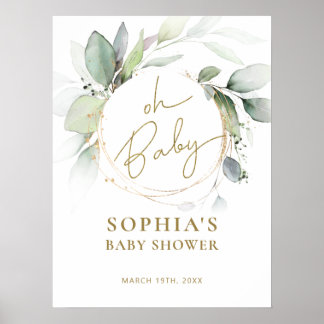 Poster de l'Affiche de bienvenue Baby shower