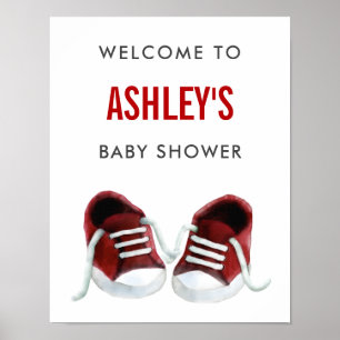 Poster de l'Affiche de bienvenue Baby shower Baske
