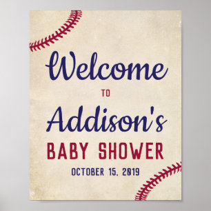 Poster de l'Affiche de bienvenue de Baby shower à
