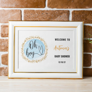 Poster de l'Affiche de bienvenue du Baby shower Ga
