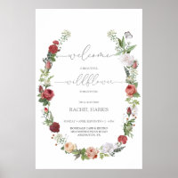 Poster de l'Affiche de bienvenue fleur sauvage Bab