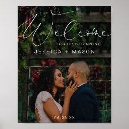 Poster de l'Affiche de bienvenue Mariage de la pho