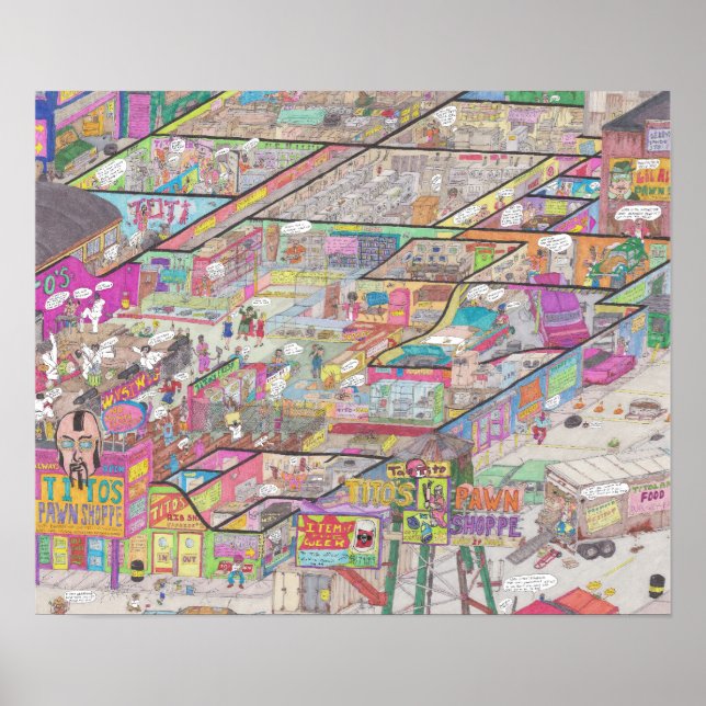 Poster de l'affiche de la boutique du pion Tito (Devant)