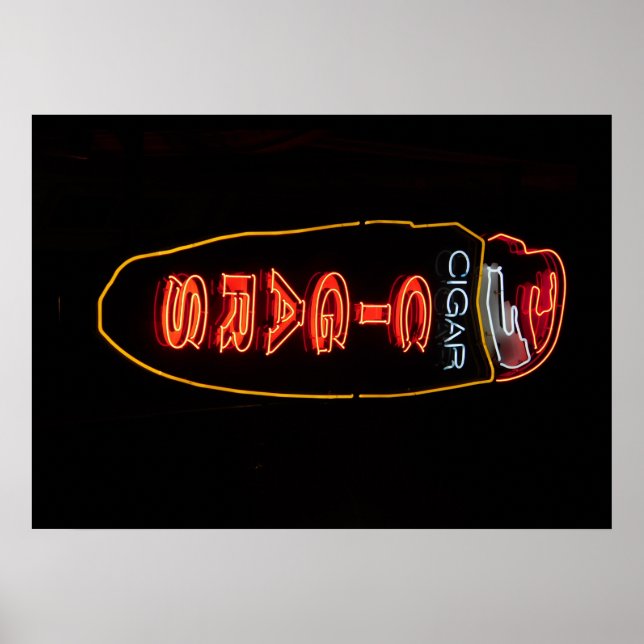 Poster de l'affiche de la cigar Store Neon (Devant)