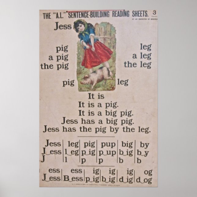 Poster de l'affiche de l'école vintage (Devant)