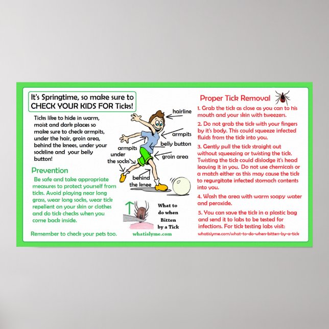 Poster de l'affiche de l'enlèvement de la tique Pr (Devant)